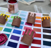 Dripping Chocolate Paint Pots